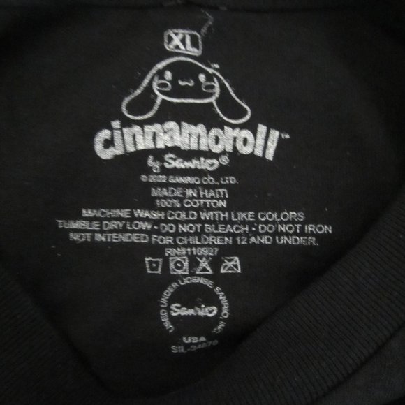 Sanrio | Tops | Cinnamoroll Sanrio Black Oversized Tshirt | Poshmark